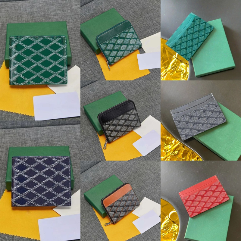 Designer card holder green porte carte golf wallet leather Multi card holders women men designer wallet coin purse credit card pocket business card passport holder