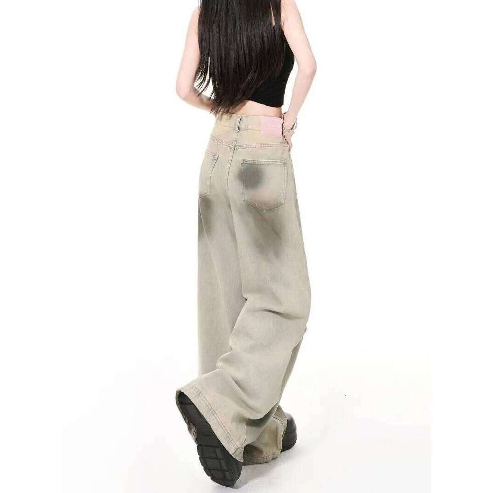 Hip-hop high street fashion diagonal breasted dark men trendy camouflage patchwork high-waisted jeans casual loose pants