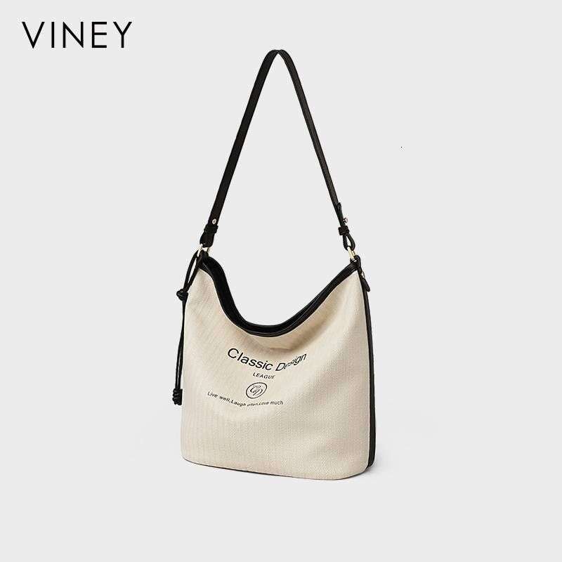 VINEY2025 Summer New Women's Tote Casual Canvas Large Capacity Shoulder Messenger Bags