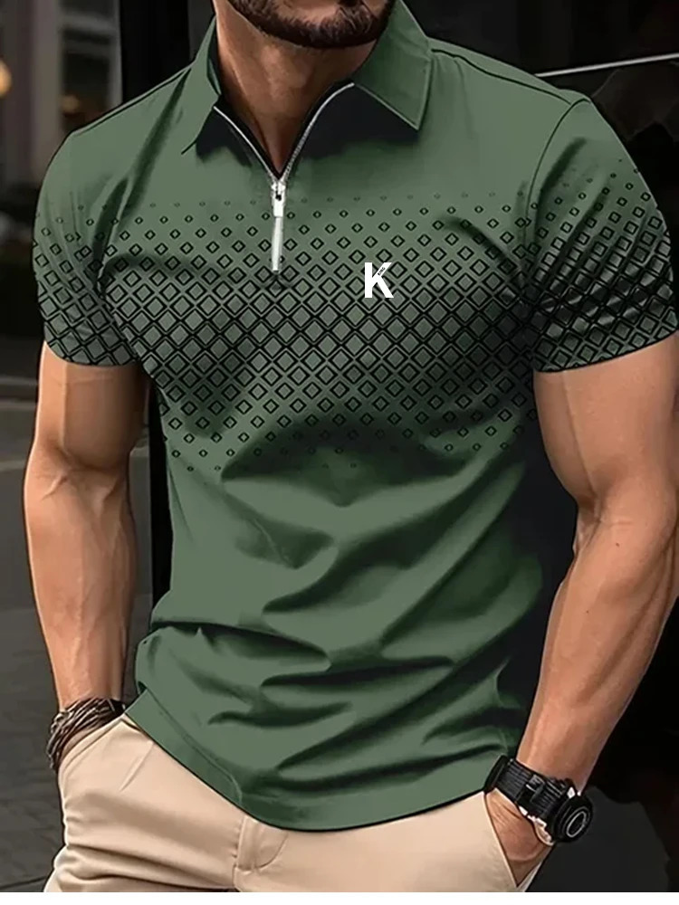 Mens Golf Shirt Polo Shirt Casual Quarter Zip Short Sleeve T Shirt Fashion Casual Zipper Summer Spring Regular Fit Golf Shirt 250813