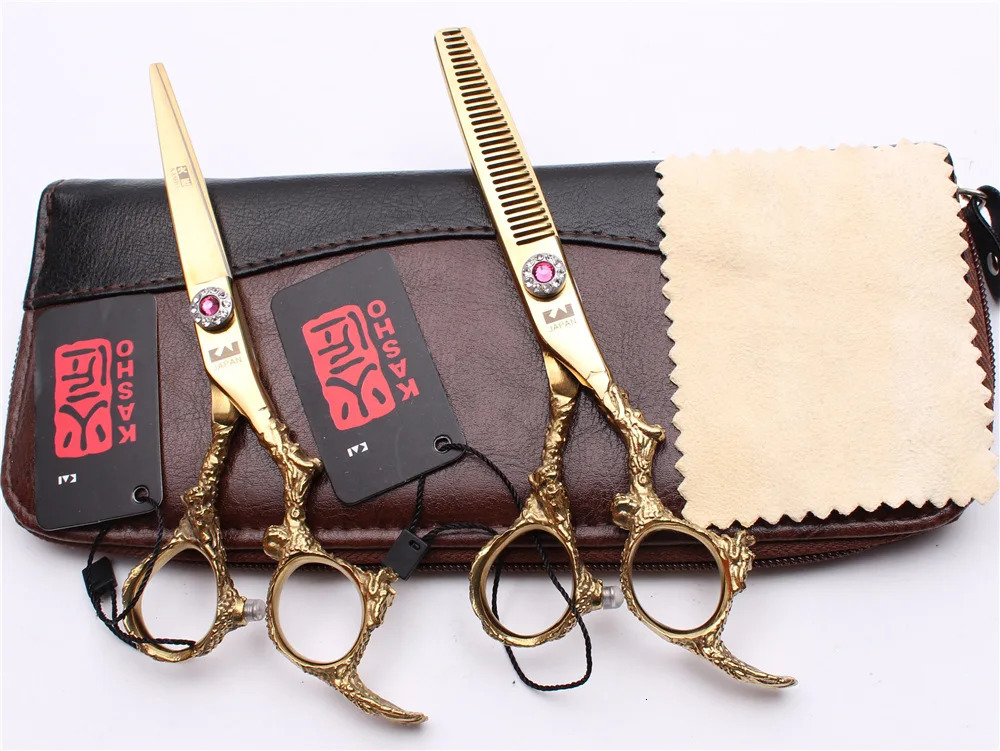 Professional 6 inch scissors Hairdressing scissors Barber scissors Straight Thinning Hair Cutting Tool 250812