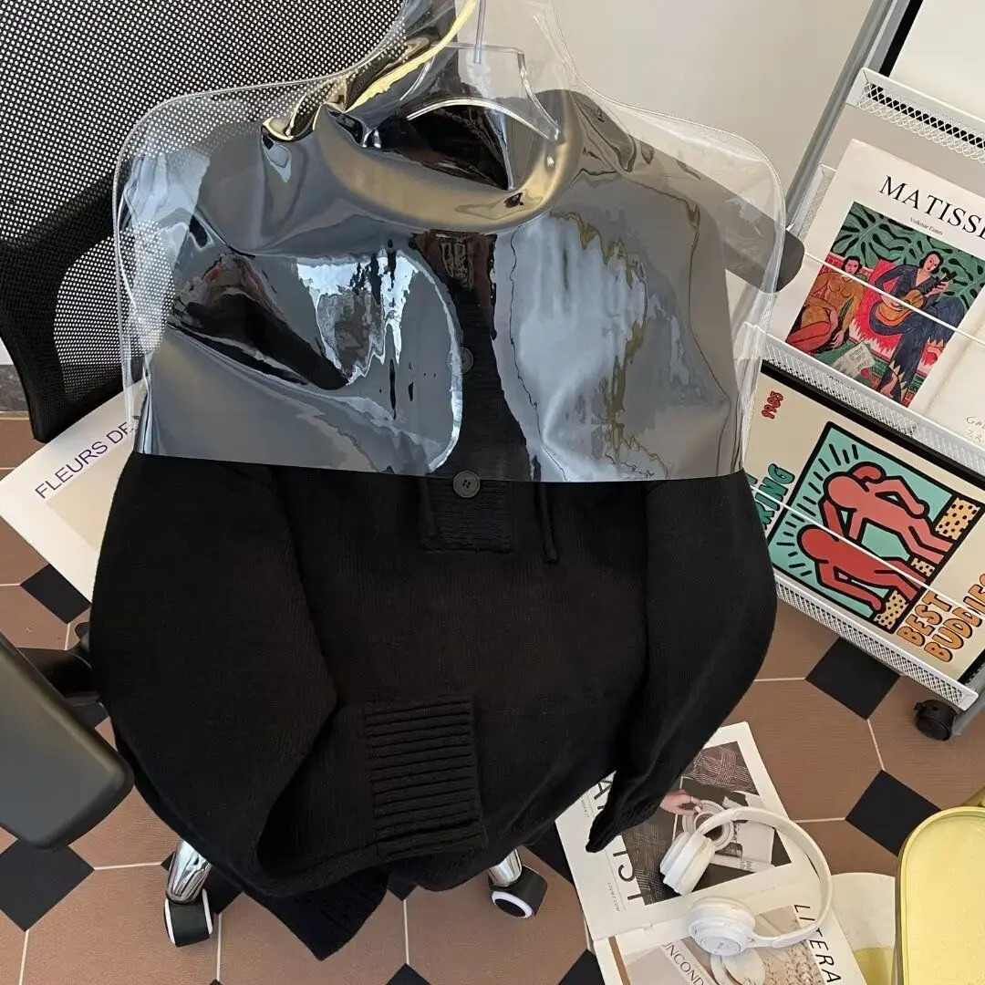 American autumn and winter men and women trendy personalized hooded sweater for couples loose retro knitted casual Harajuku top 250813