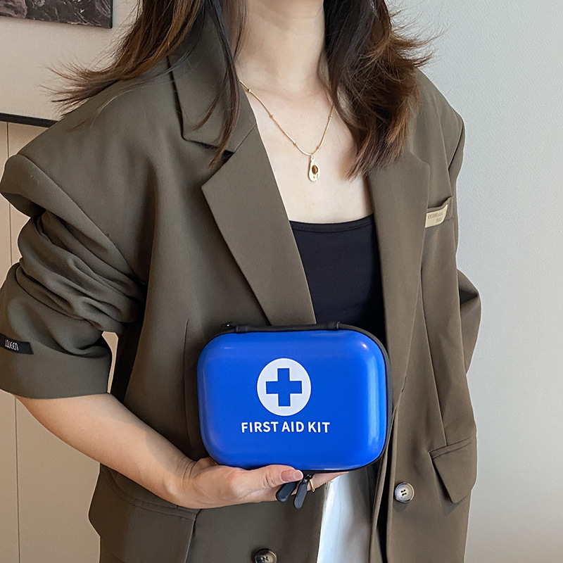 Household Car Portable First Aid Medicine Box Storage Outdoor Emergency Kit PU Medical Bag