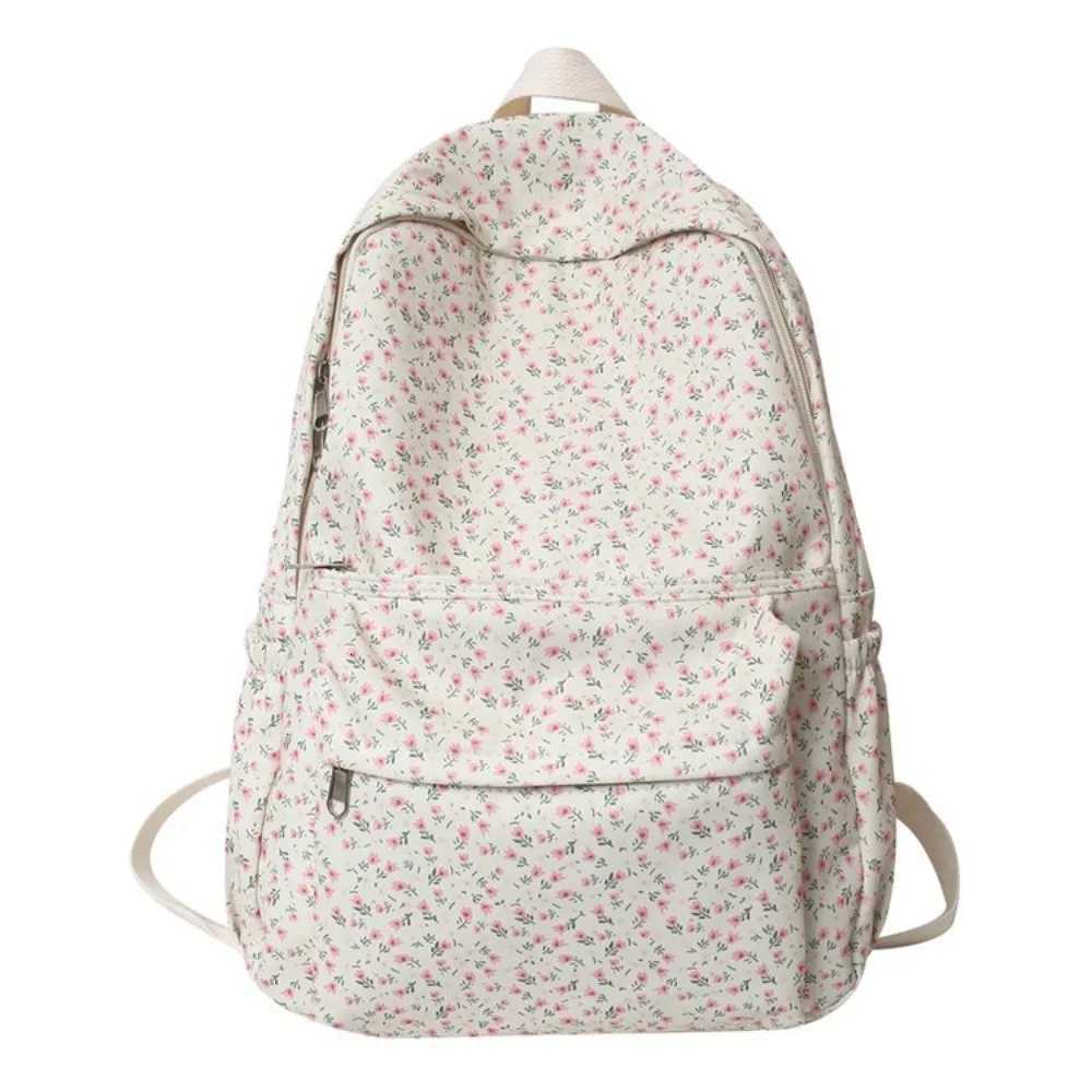 Fashion Large Capacity Women Backpack Tulip Floral Nylon School Bag Waterproof Fashion Backpack Adults XJ250814