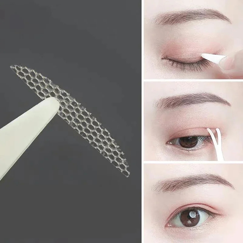 Box Eye Lift Strips Double Eyelid Tape Eyelid Stripe Big Eyes Invisible Double Fold Eyelid Stickers Make Up Tools Clear Gray 250811