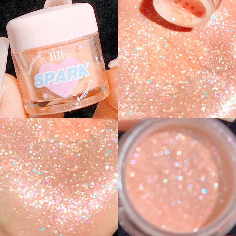 Dream Glitter Highlighter Powder Eyeshadow Makeup Face Pearl Three-dimensional Highlighter Powder Shimmer Cosmetics 250813