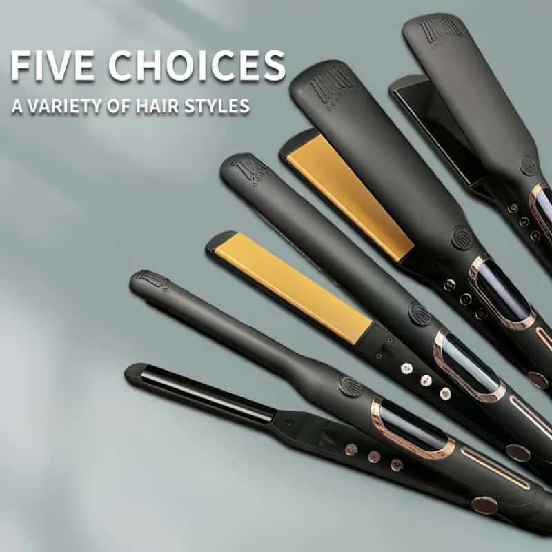 30s Fast Heating Mch Titanium Plate Portable Flat Iron 500 Degree High Temp Professional Styling Tool Hair Straightener W250814