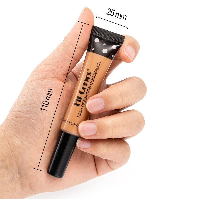 Nude Makeup Facial Foundation Waterproof Cover Blemish Base Fluid Concealer Oil Control Lasting Brighten Skin BB Cream Cosmetics 250813