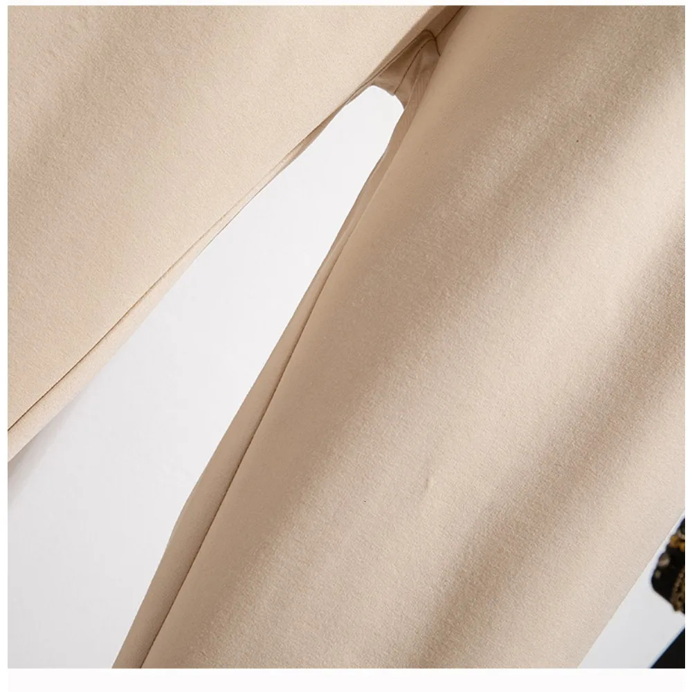 Casual High Waist loose Pockets solid Slim Straight Tube Full Length Pants Korean Fashion Plus Size Clothing 250808