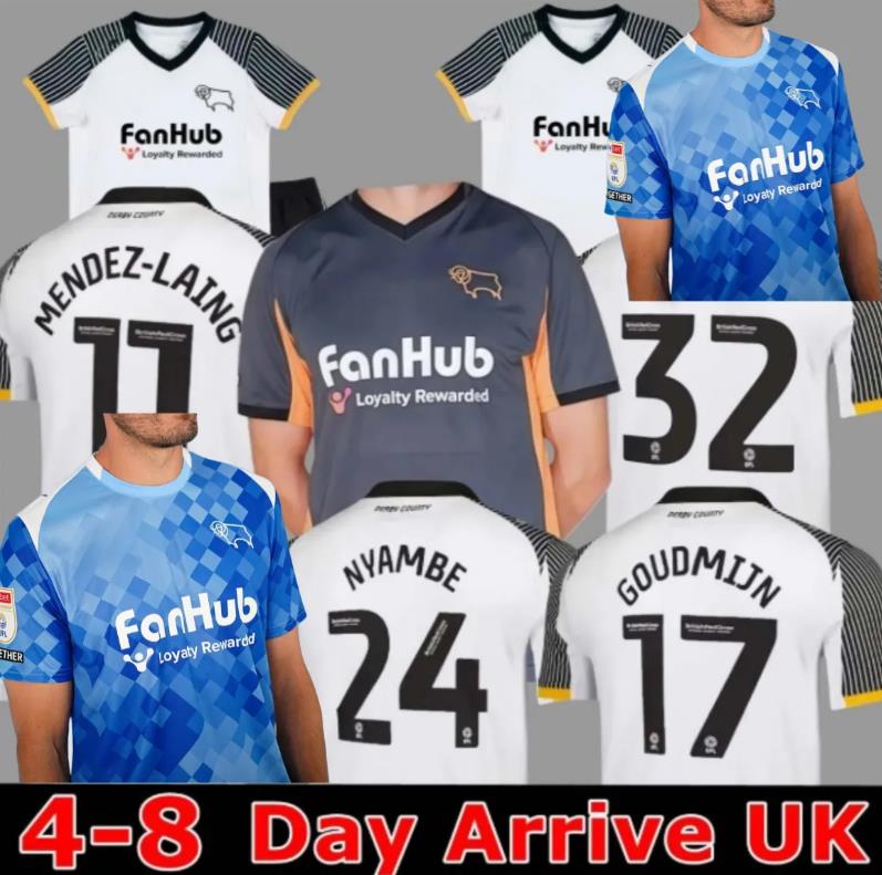 Derby County 25 26 Home soccer jerseys 2025 2026 Home Away Third Football Jersey Shirt Kit COLLINS SIBLEY CASHIN NYAMBE NELSON ELDER