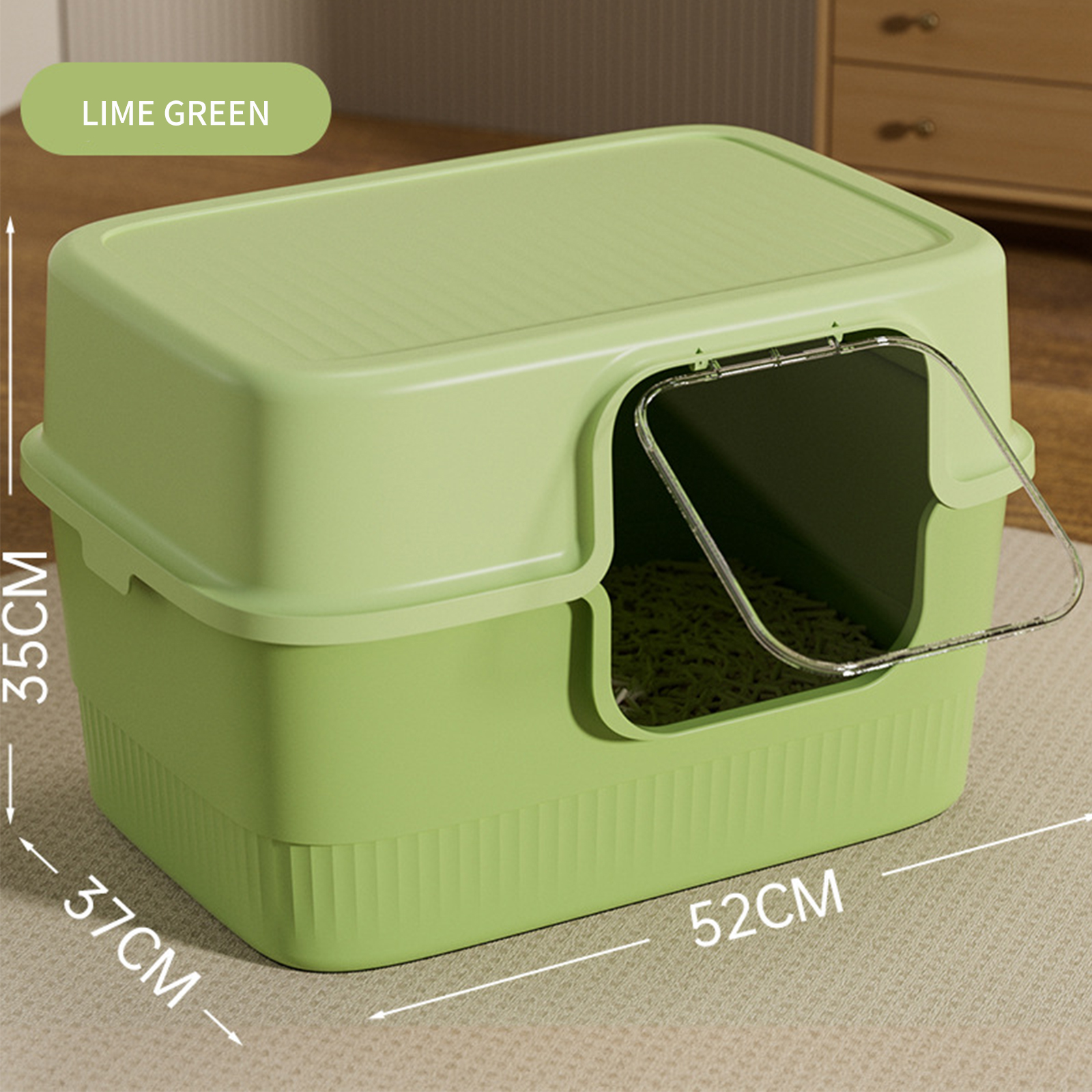 Cat litter box, oversized, fully enclosed, odorproof, deodorizing, giant cat toilet, splash proof, cat litter box, pet supplies