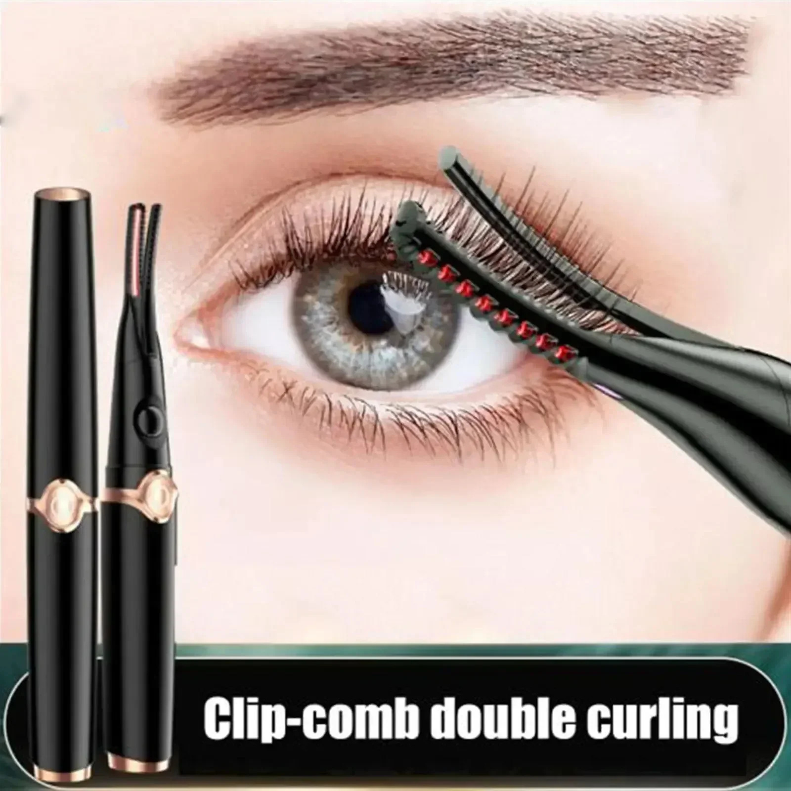 Rechargeable Heated Portable Eyelash Curler Natural Long Lasting Curling Compact Convenient For Women Suitable For 250813