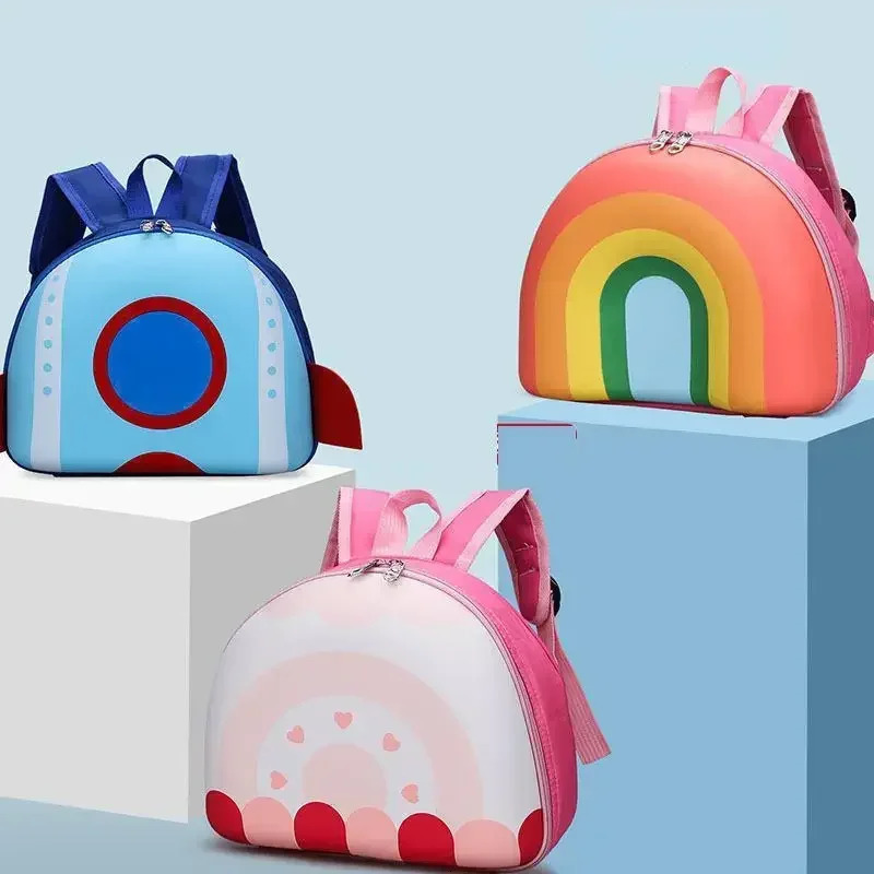 Rainbow Childrens Backpack Kindergarten Schoolbag 3-5-year-old Boys And Girls Lovely Backpack Children Book Bag 250813