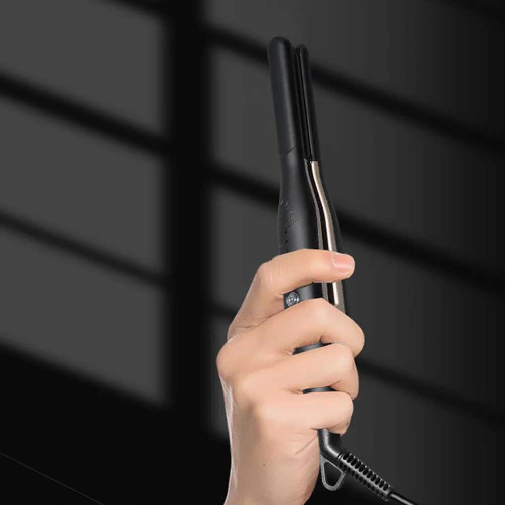 2 In 1 Ceramic Flat Iron Hair Crimper Electric Straightener Flat Iron Negative Ion Straight Curling Iron Plates Corrugation Hair Care W250814