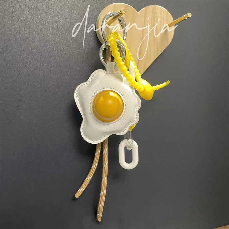 New Poached Egg Bag Pendant Dachshund Diy Cotton-filled Exquisite Fried Egg Keychain Niche Cute Mini Egg Pendant Ruths Same Y250814