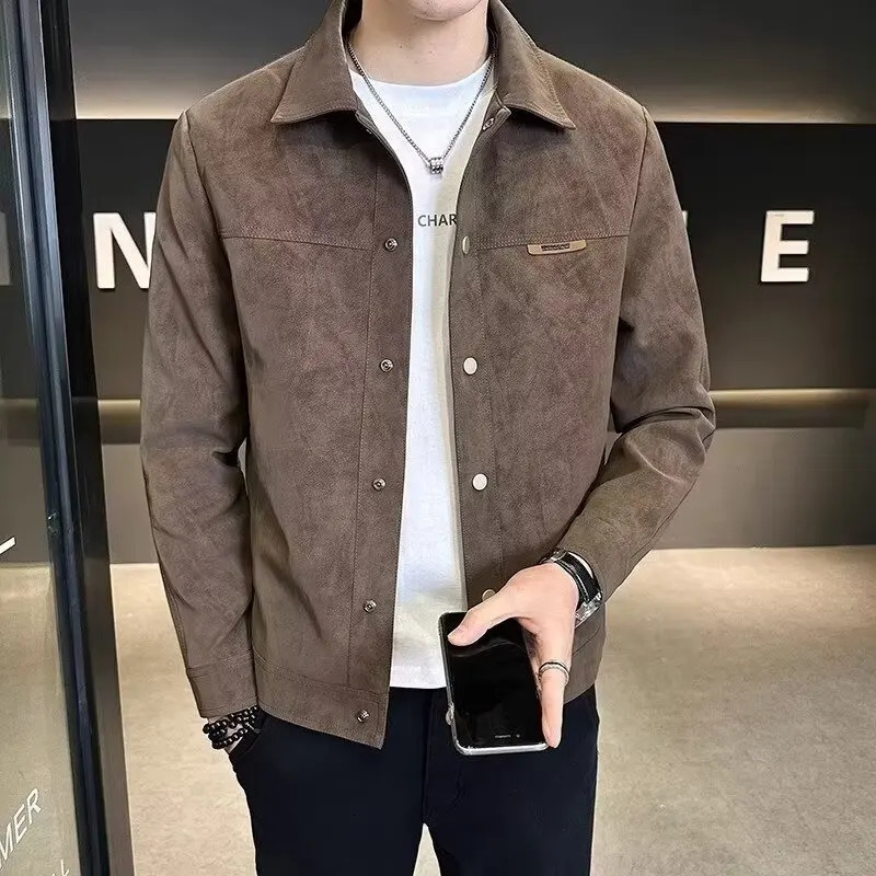 Trendy Highend Mens Jacket Casual Korean Street Fashion Top Layer Hollow Sleeve AutumnWinter Coat Y2K Coats 250813