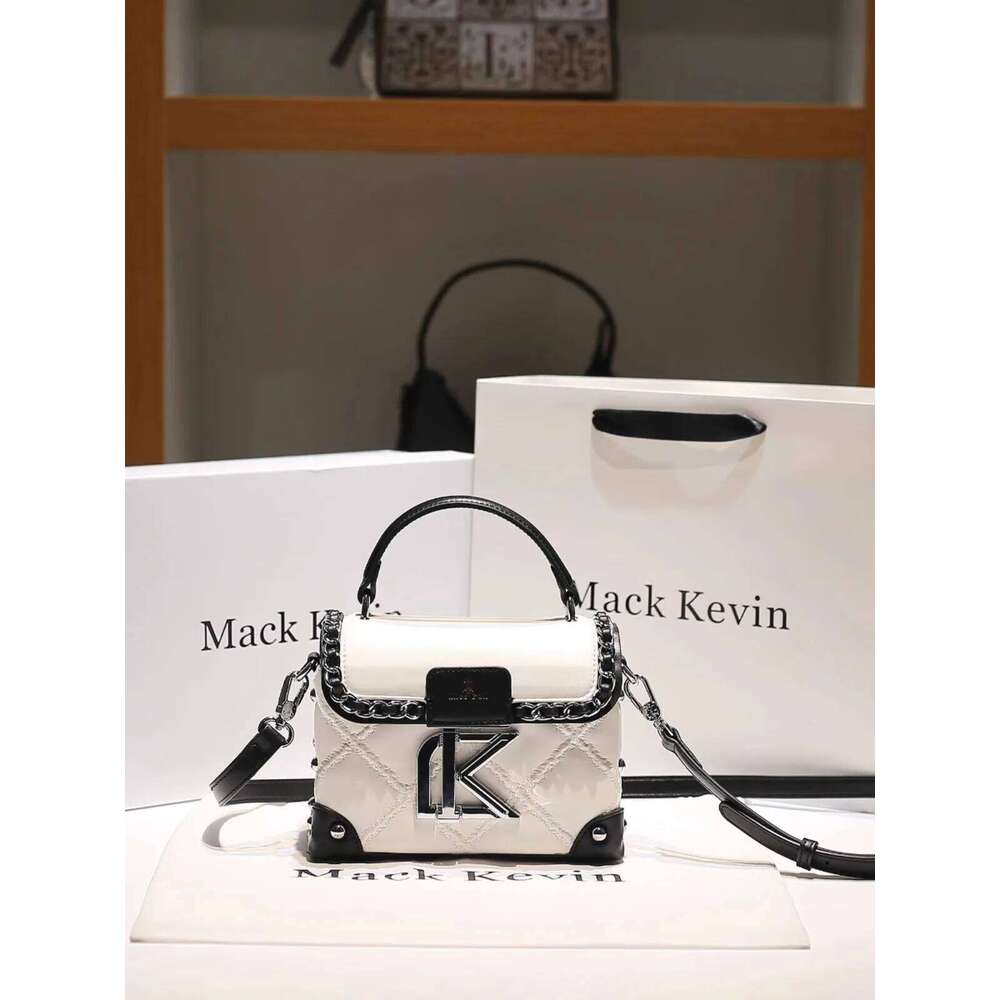 2025 New Fashion and Popular Square Handbag with Contrast Color Women's High Quality Leather Crossbody Bag for Evening Party