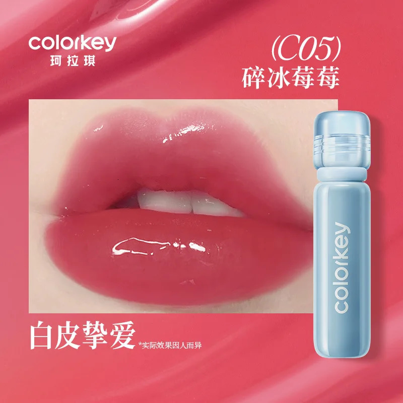 Colorkey Ice Diamond Lip Paint Lip Glaze Glass Lips Transparent Non-sticky Mirror Water Glossy Lipstick Lips Makeup Cosmetics 250812