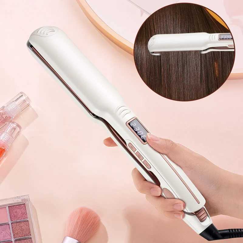 Professional Straightening Irons Salon Styling Ceramic Coated Wide Plates Hair Straightener Infrared Hair Care For Dry And Wet W250814