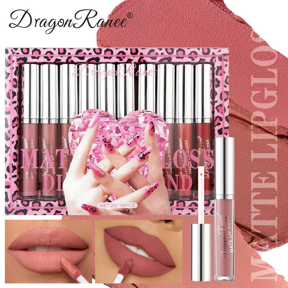 Velvet Matte Lip Gloss Set Long Lasting Waterproof Hydrating Non Stick Lipstick Lip Glaze Non Transfer Makeup Set Makeup 250812
