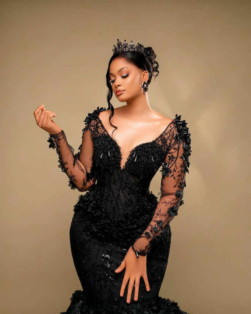 Luxury Mermaid Evening Dresses For Women Sweetheart Neck Long Sleeves Gown Sequins Crystal Floor Length Dress Party Customized Dress