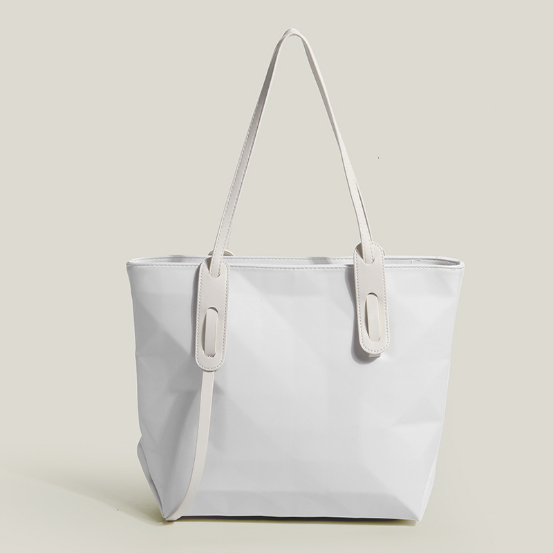 Design Geometric Quilted Tote Large Capacity OL Style Commuter Shoulder Underarm Bag for Women