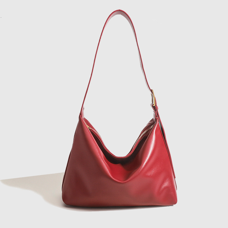 Korean and Japanese Soft Leather Lazy Wind Large Capacity Tote Ins Style Casual Fashion Shoulder Bag for Women