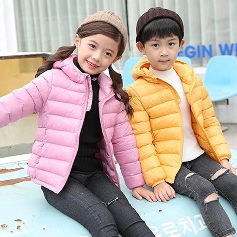 Autumn Winter Kids Down Jackets For Girls Children Clothes Warm Down Coats For Boys Toddler Girls Outerwear Children Clothes 250813