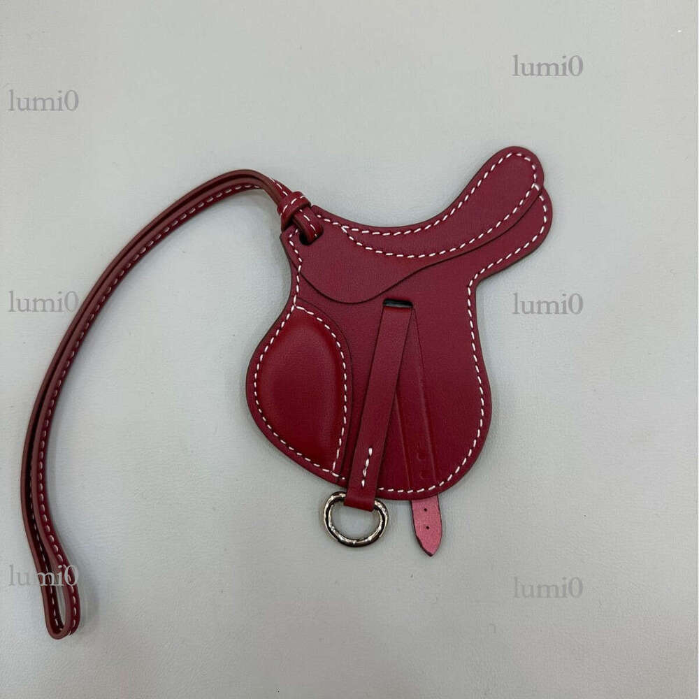 Lambskin Saddle Pendant Genuine Leather Bag Charm Handmade Accessory Bag pendant