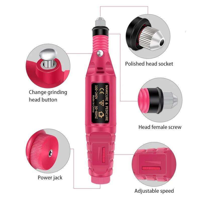 Manicure Acrylic Kit Clipper Set Semi Permanent Extension Nails Gel With UV Lamp Nail Drill Hine Tool Kit