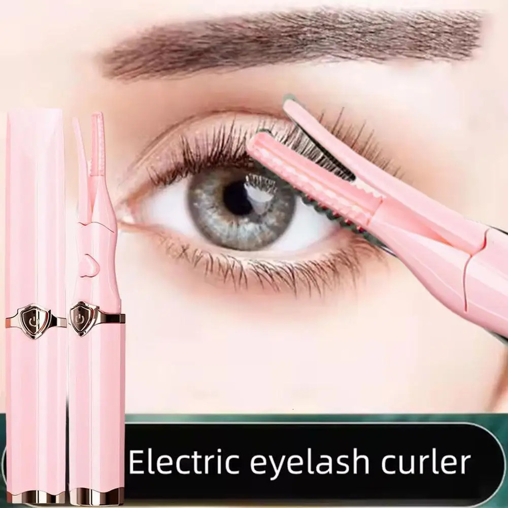 Electric Eyelash Curler Fast Heating Eyelash Curler Long-Lasting Eyelash Comb Professional Heated Curling Brush Makeup Tools 250813