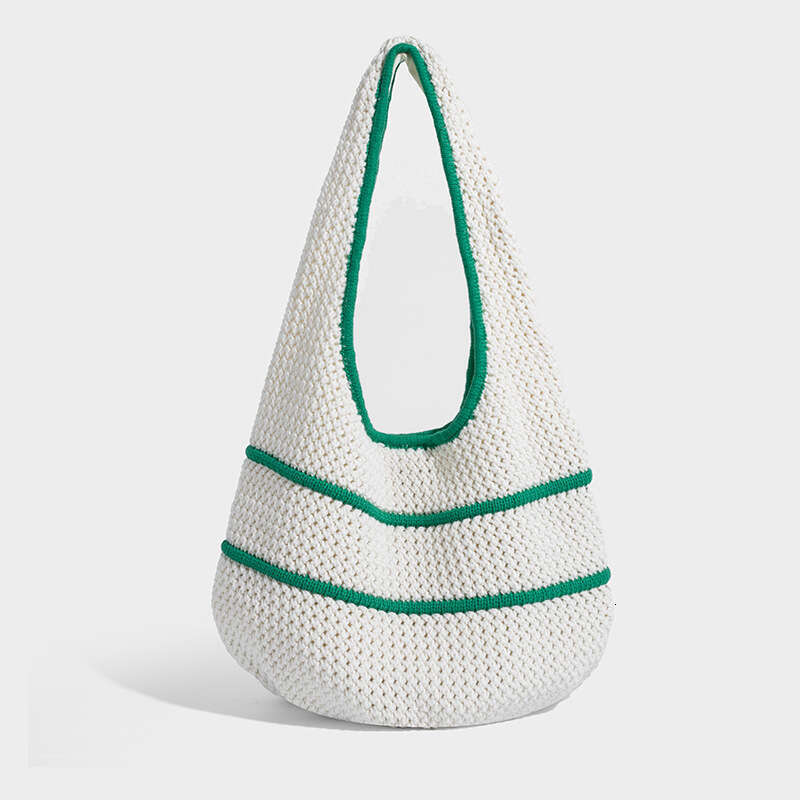 Women's designer woven bag for spring and summer 2025 new single shoulder tote bags fashionable and casual dopamine