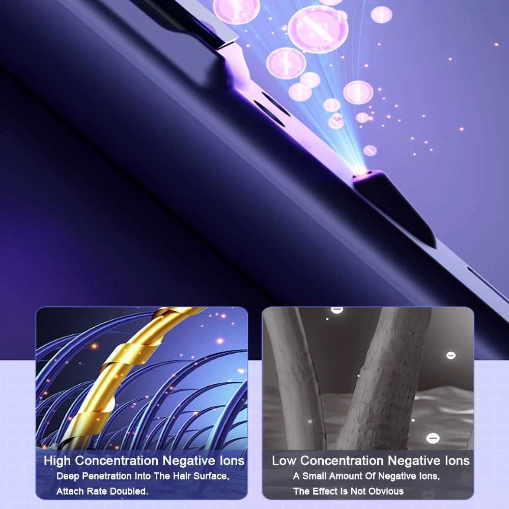 Negative Ion Flat Iron Hair Straightener Curler 10s Fast Heating Pro Ceramic Straightening Curling Iron With Automatic Shut off W250814