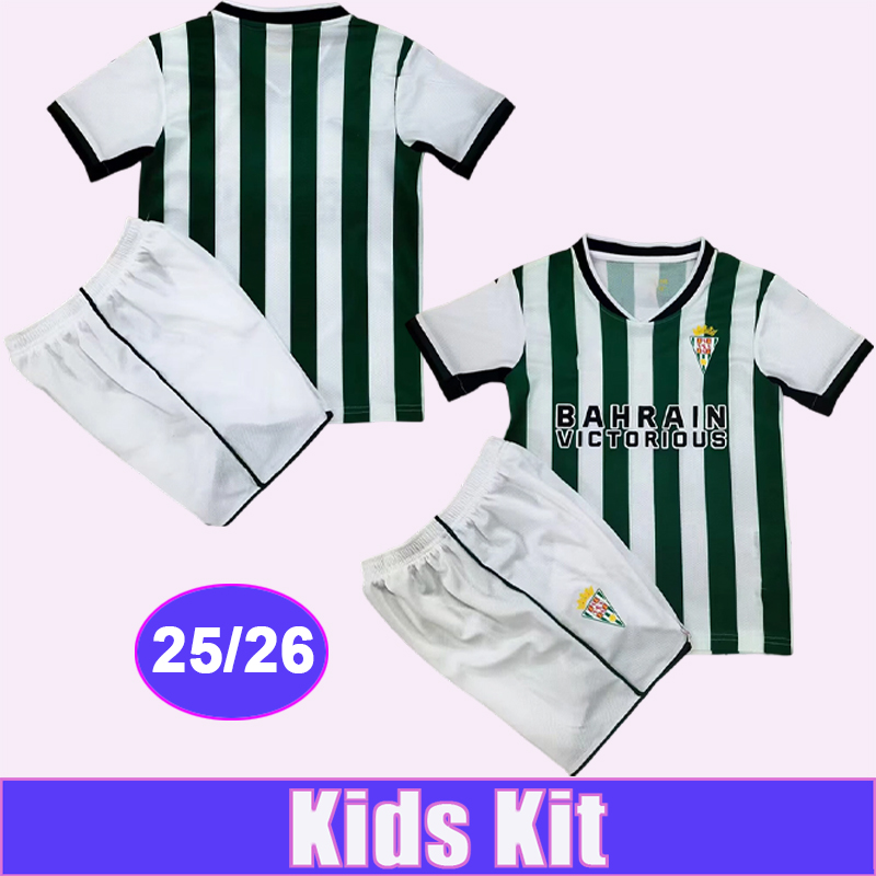 25 26 Cordoba kids kit Soccer Jerseys A. CASAS ADILSON YOLDI JACOBO ZALAZAR ZIDANE Home Football Shirts Uniforms