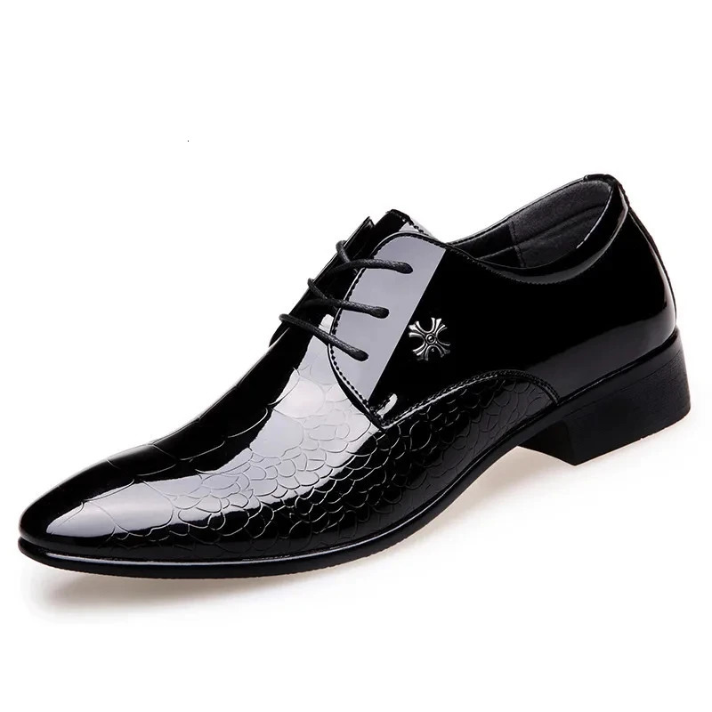 Mens Leather Shoes Black Soft Leather Soft Bottom Spring And Autumn Man Mens Business Formal Wear plus size 38-48 250814ww