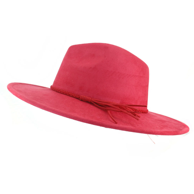 Wide Brim Hats Bucket Hats Faux Suede Top Hat 9.5cm Brim Fedora Hat Men Women Autumn Winter Felt Jazz Hats Classic Church Fedoras Chapeau Sombrero Muj