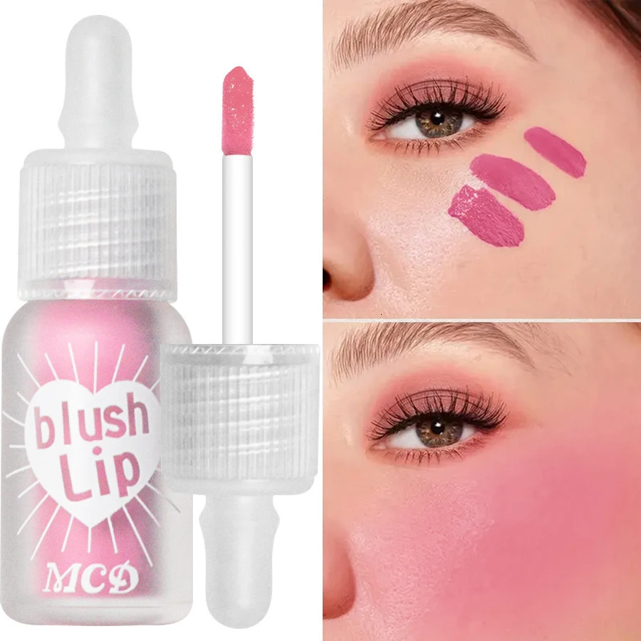 Matte Liquid Blush Velvet Blusher Orange Peach Face Pigment Lasting Beauty Natural Cheek Tint Cream Blush Makeup 250813