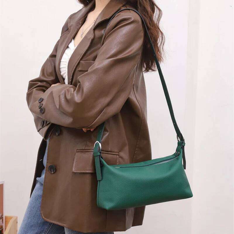 City Bag 2023 Fashion Trend Women Genuine Real Leather Underarm Female Small Shoulder Bag Lady Messenger Tote Handbag Spring Summer