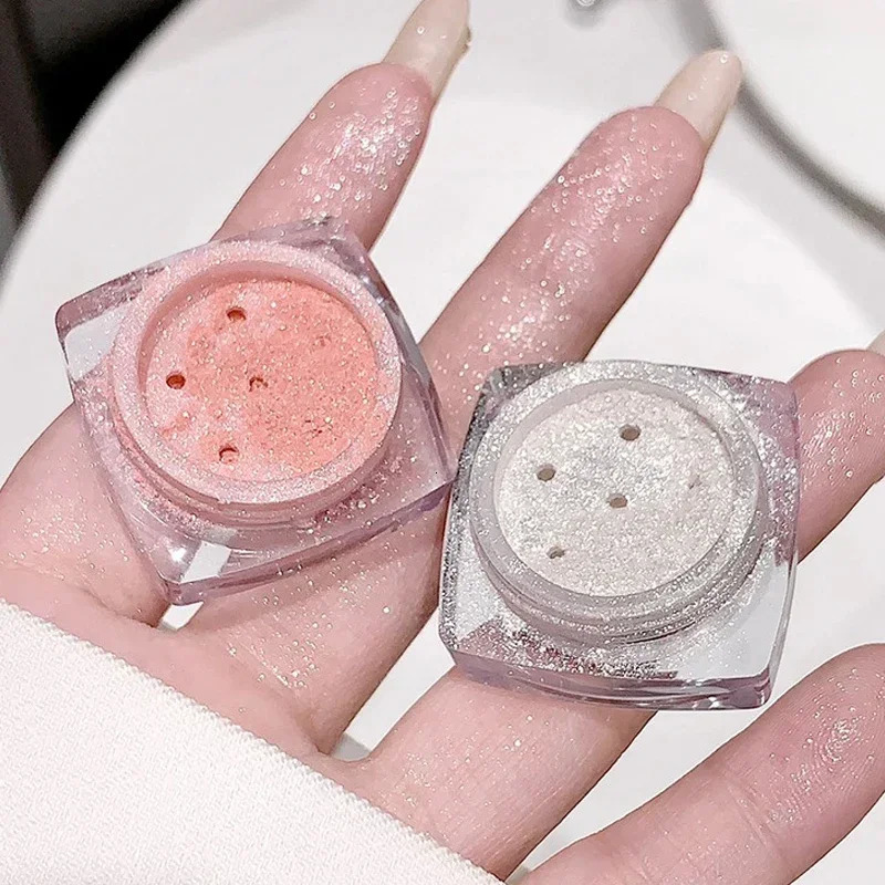 Shimmer Highlighter Powder Fine Sparkling Sequins Pearly Natural Pearlescent Highlight Face Body Contouring Makeup 250813