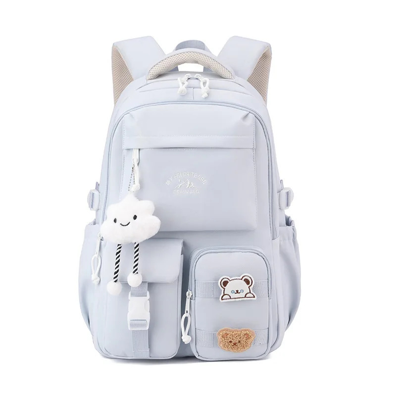 Korean Style Daily Backpack For Women Packsack Waterproof nylon Fabric Travel Backpacks Girls School Bag Teenagers Casual Bags 250813