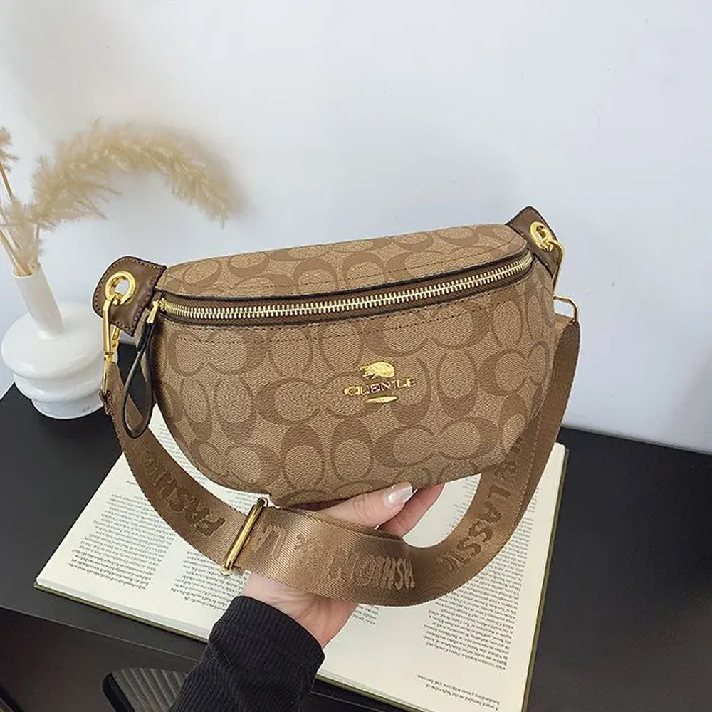 Man Bum bag Fashion Belt bag Classic fanny pack Leather Brown print waist bag designer bum bag Casual Crossbody bag mini bumbag Shoulder Bag Wallet Free shipping 10A 10