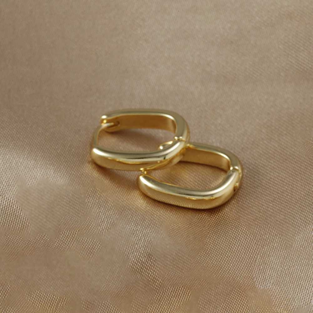 Luxury Stainless Steel Square Circle Hoop Earrings for Women 2023 Trend Elegant Wedding Jewelry Couple Gift Womens Earrings XJ250814