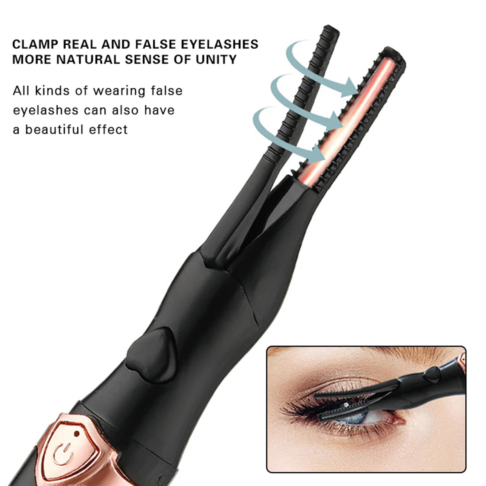 Electric Eyelash Curlers Rechargeable 3 Heat Modes Fast Heating Handheld Eyelash Curler Ideal Gift for Women Girlfriend 250813