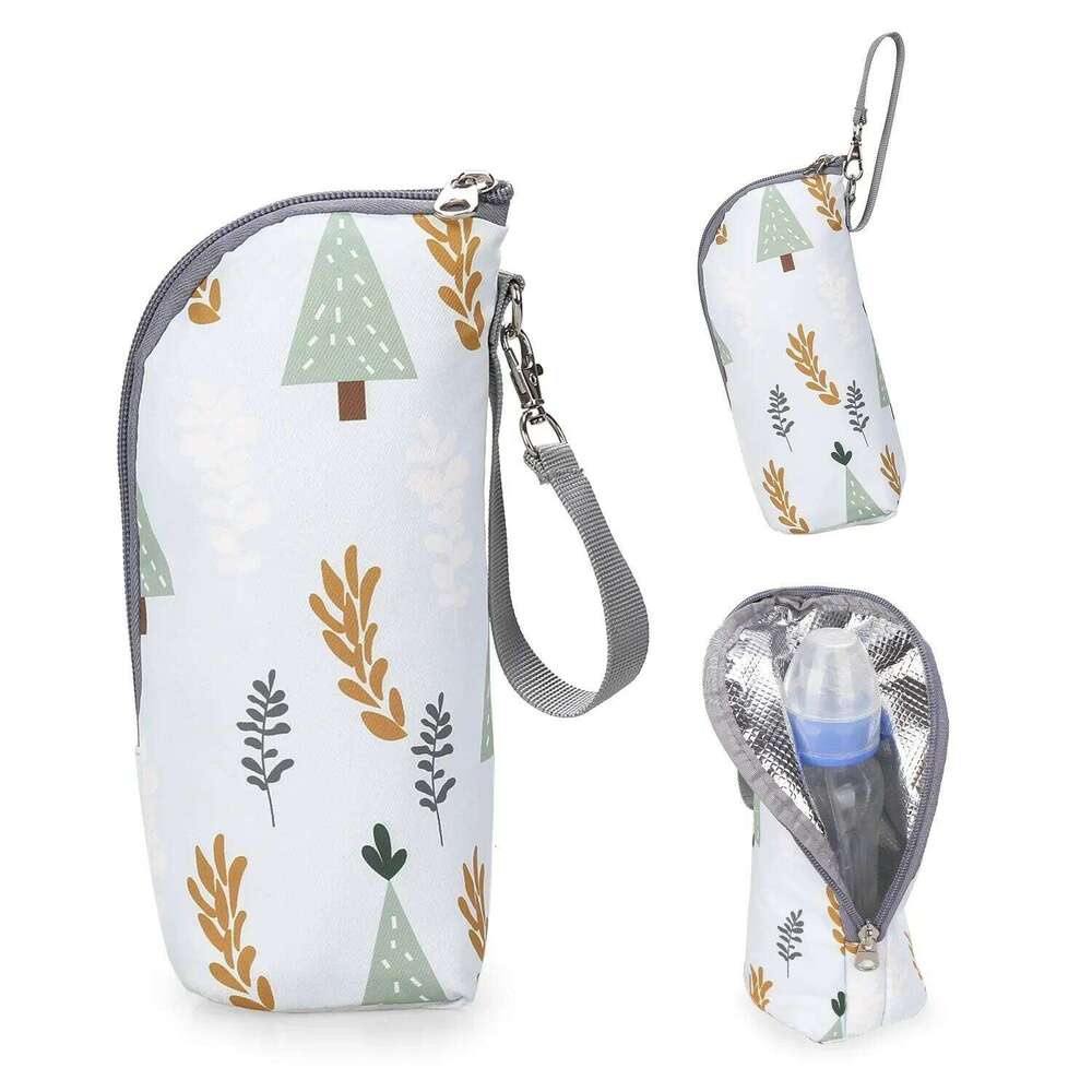Baby Warmer Infant Feeding Bottle Aluminum Foil Insulation Bags Portable Outing Stroller Hanging Bag for Storage Cups