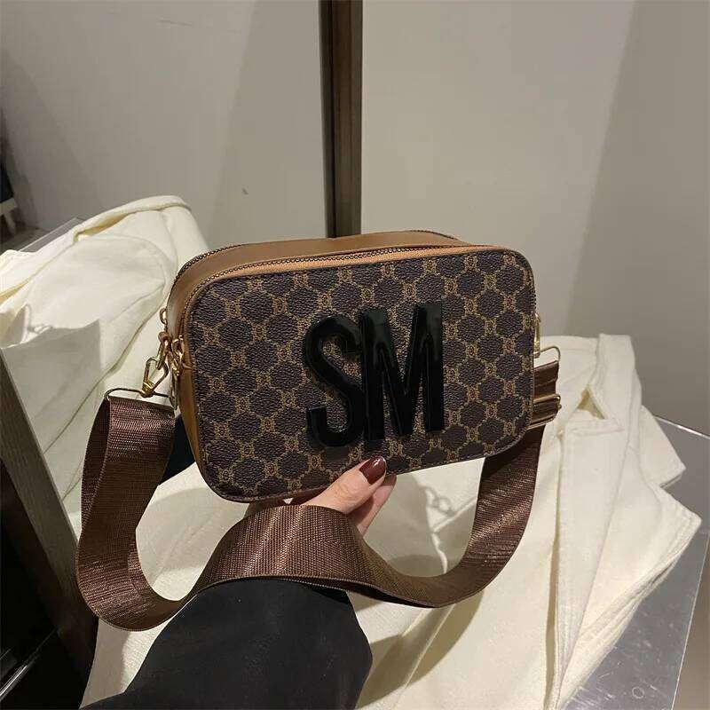 Designer Luxury Designer Luxury Spring Summer Floral Shoulder Bag Women Vintage Print Crossbody Purse Fashion Small Square Handbag Cute