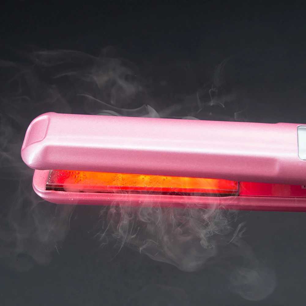 RUCHA Ultrasonic Infrared Hair Straightener Cold Hair Care Flat Iron for Professional Hair Treatment Recovers Damaged W250814