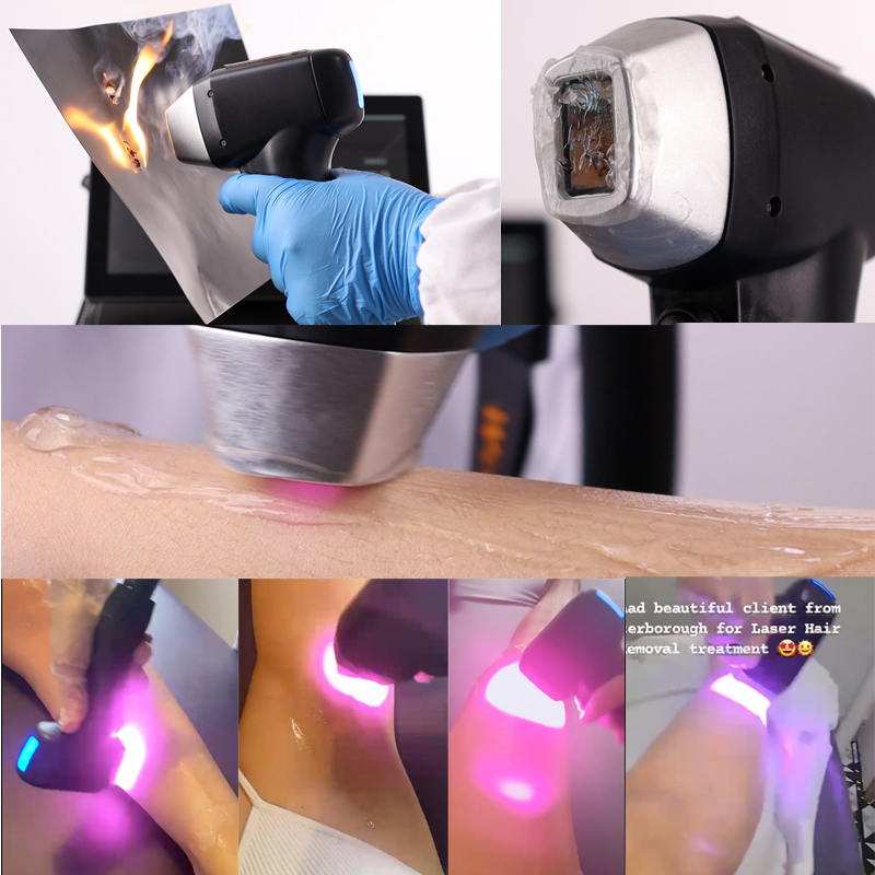 Fresh new diode laser 808nm 3 waves permanent hair removal machine for spa salon use unlimited shots for choice