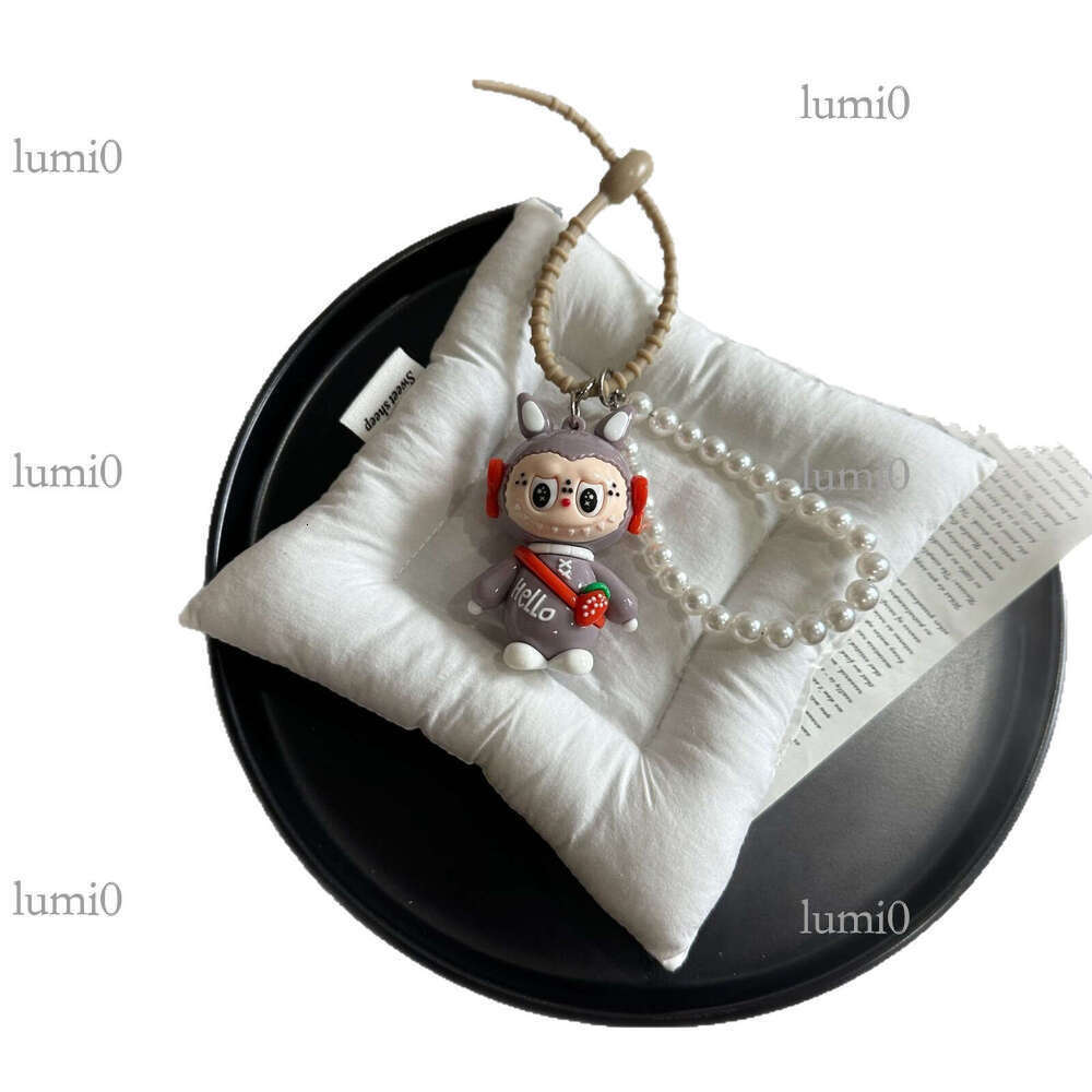 Bubble Mart Plush Labubu Super Cute Girl Bag Pendant Student Backpack Doll Keychain
