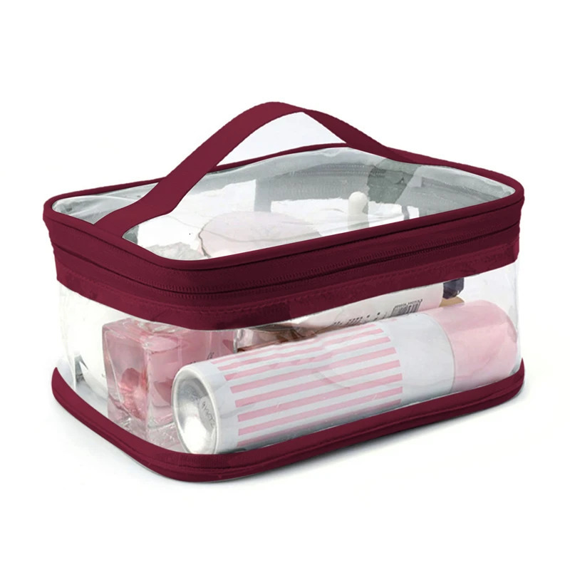 ThickeningClear Makeup Bag Large Waterproof Cosmetic Bag Portable and Transparent Travel Case for Women 250812
