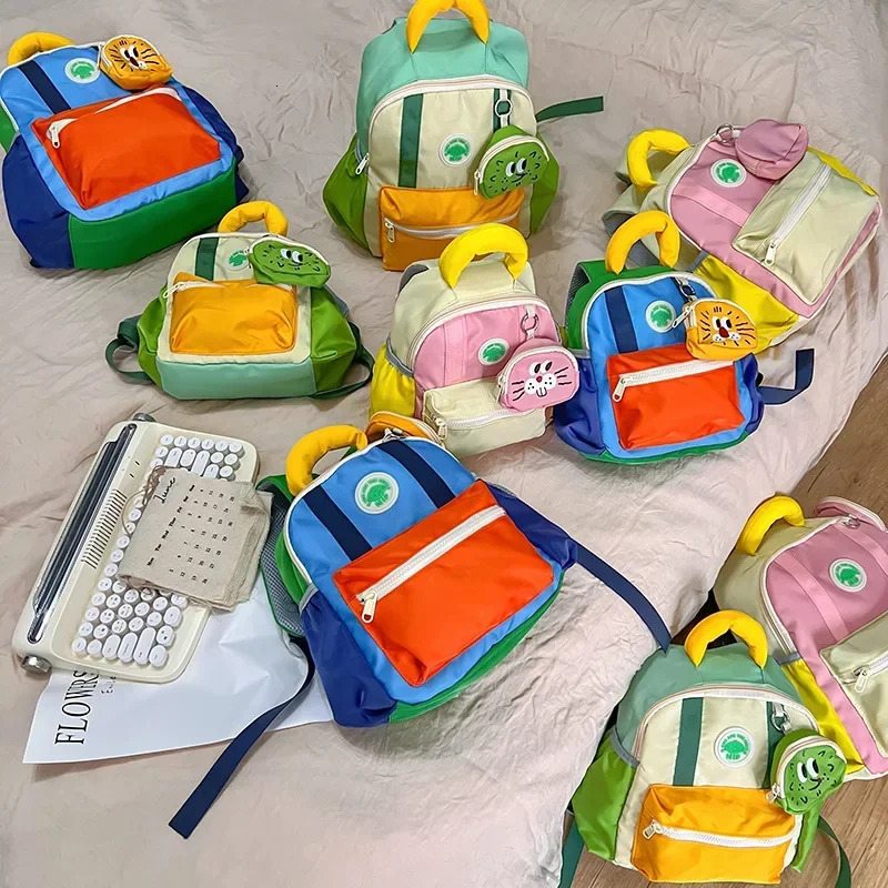 Children Lightweight Kindergarten Kids Backpack Fashion Cute Cartoon Parent-child Bag Trendy Versatile Student School Backpack 250813